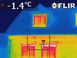 Měření úniku tepla termokamerou