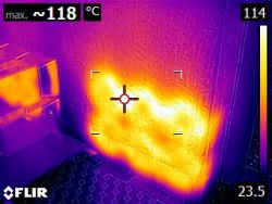 Měření úniku tepla termokamerou